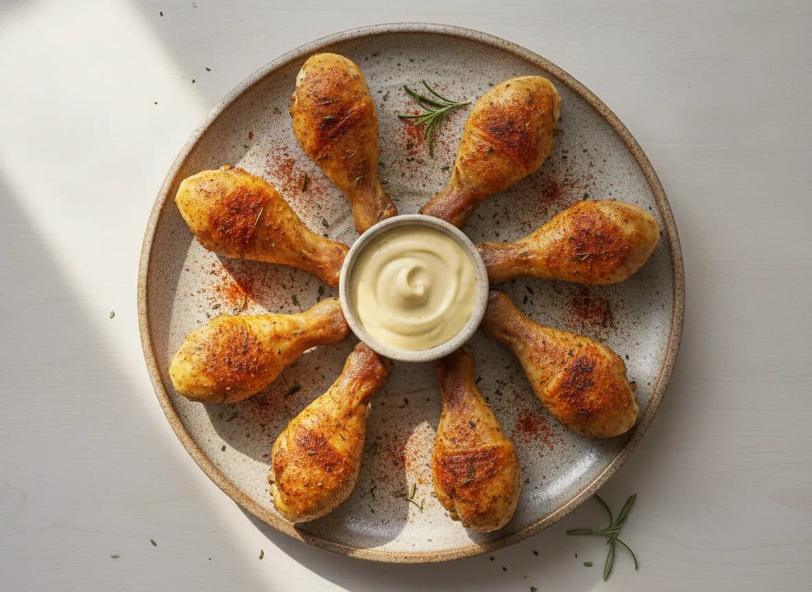 Air Fryer Crispy Chicken Drumsticks with Paprika Rub