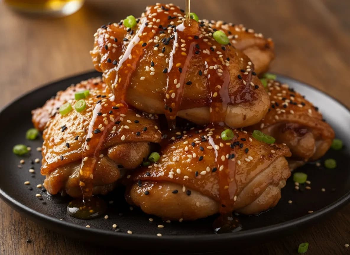 Air Fryer Honey Garlic Chicken Thighs