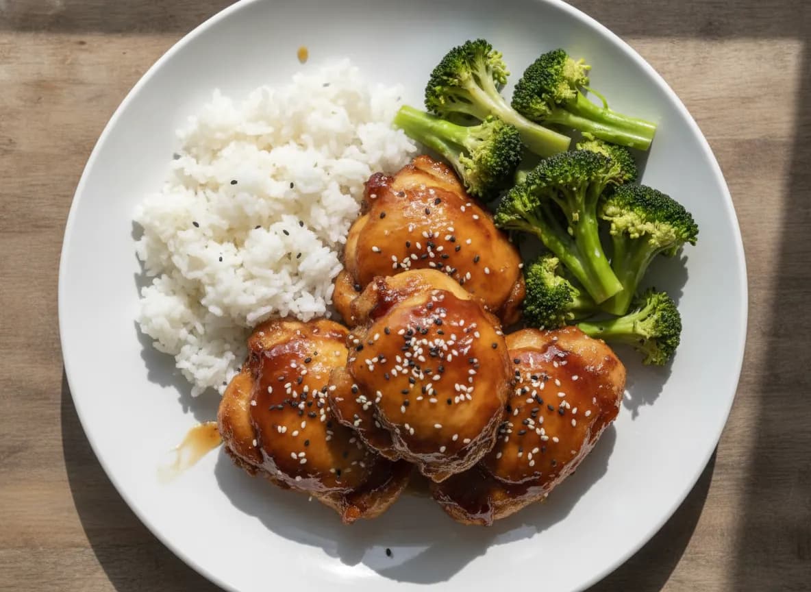 Air Fryer Teriyaki Glazed Chicken Thighs