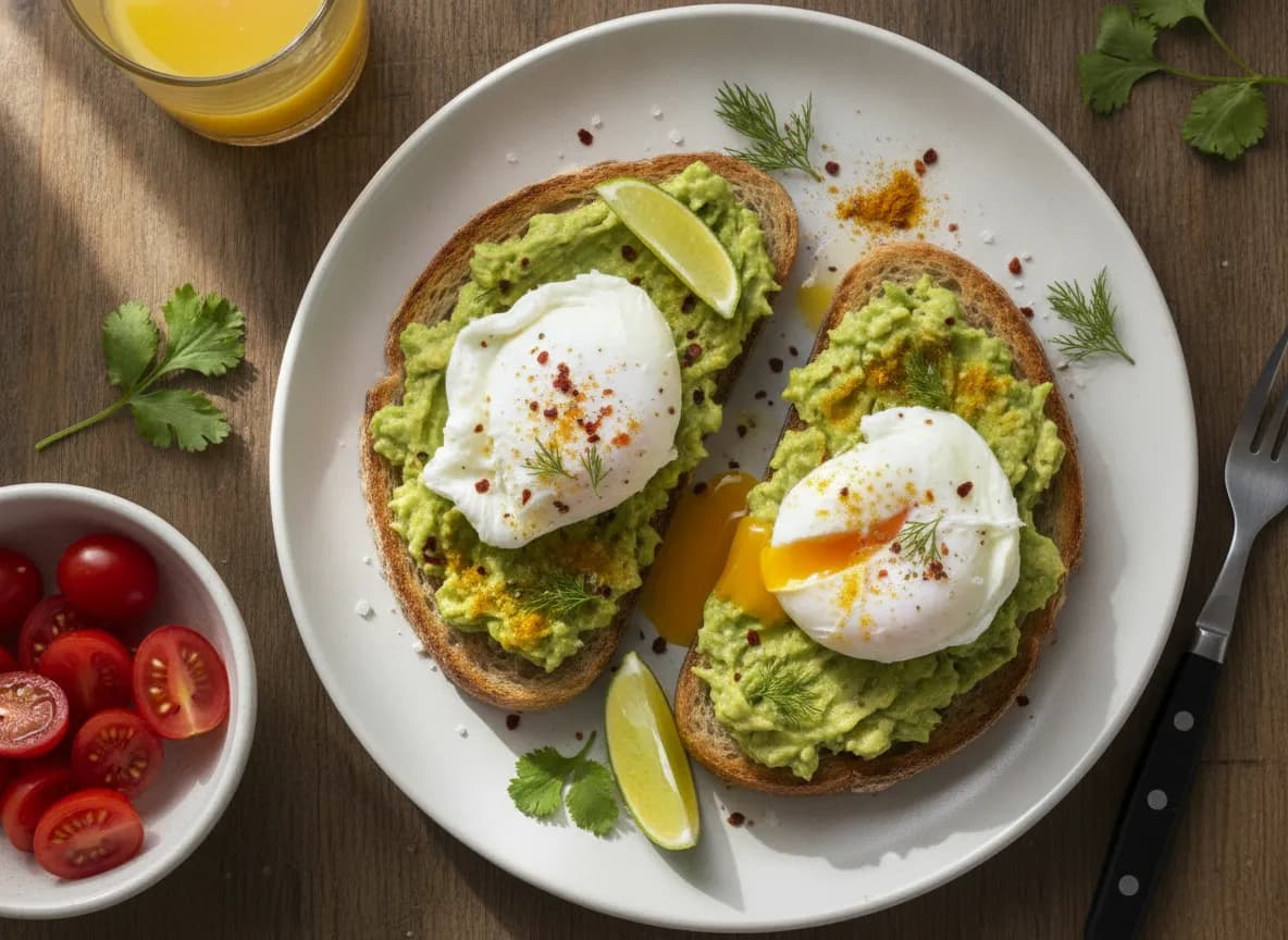 Avocado Toast with Poached Eggs