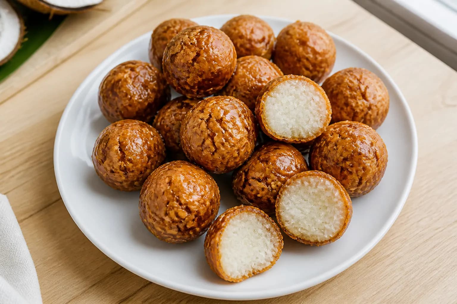 Bala Baiana Coconut Caramel Balls recipe