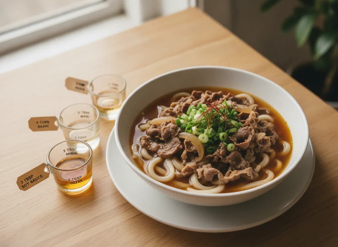 Beef Udon (Niku Udon) recipe