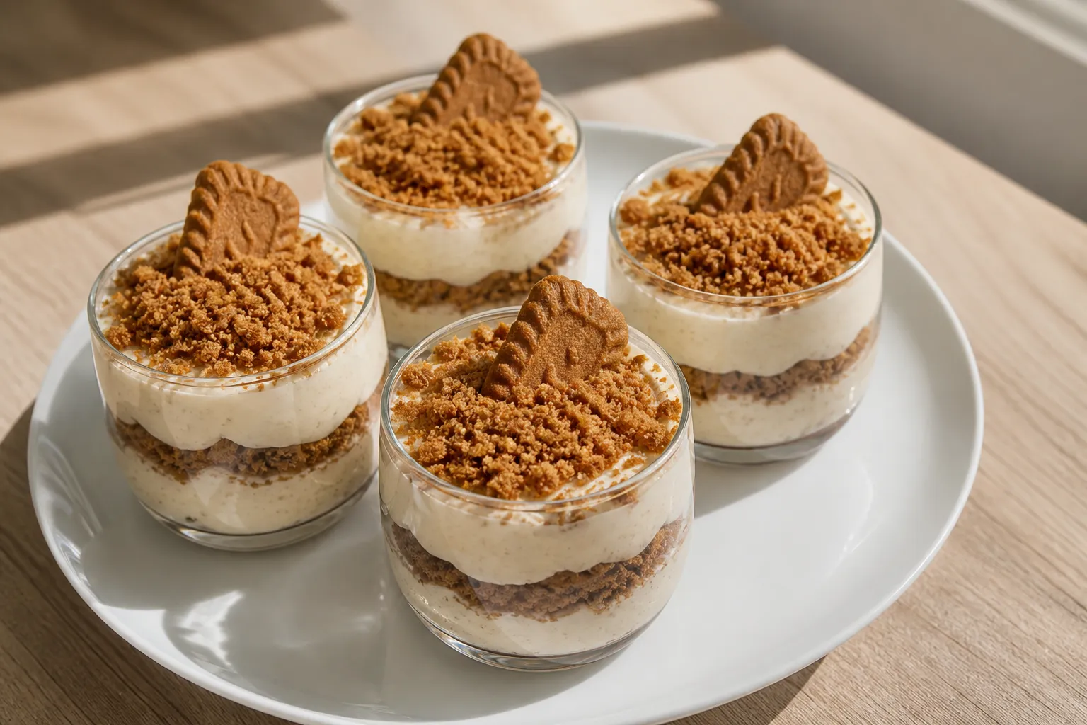 Biscoff Yogurt Cheesecake Cups recipe