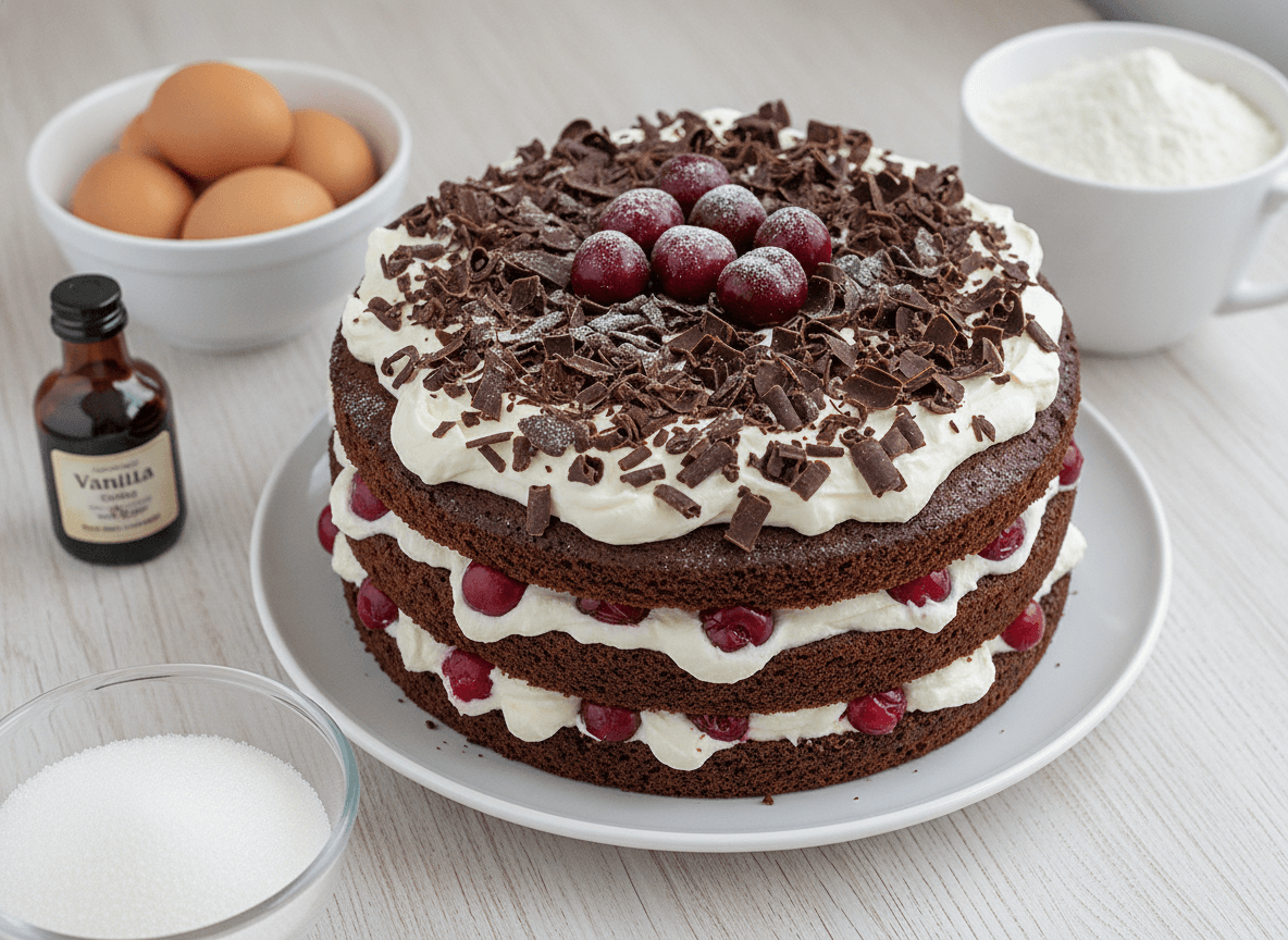 Schwarzwälder Kirschtorte (Black Forest Cake)