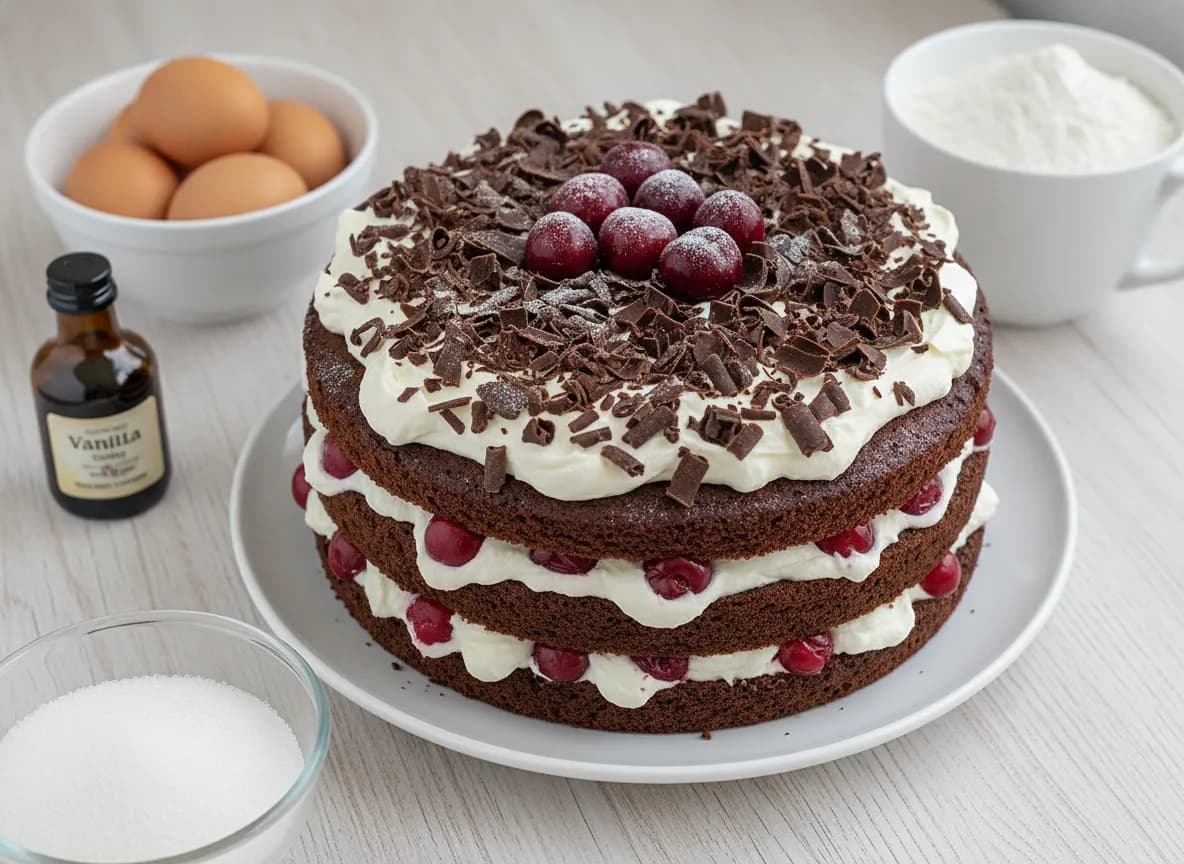 Schwarzwälder Kirschtorte (Black Forest Cake) recipe