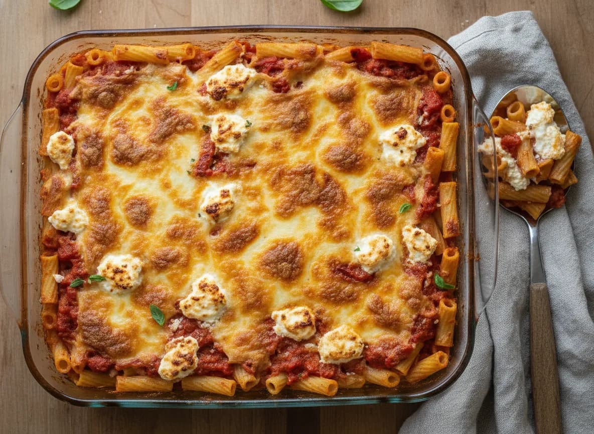 Cheesy Baked Ziti with Ricotta
