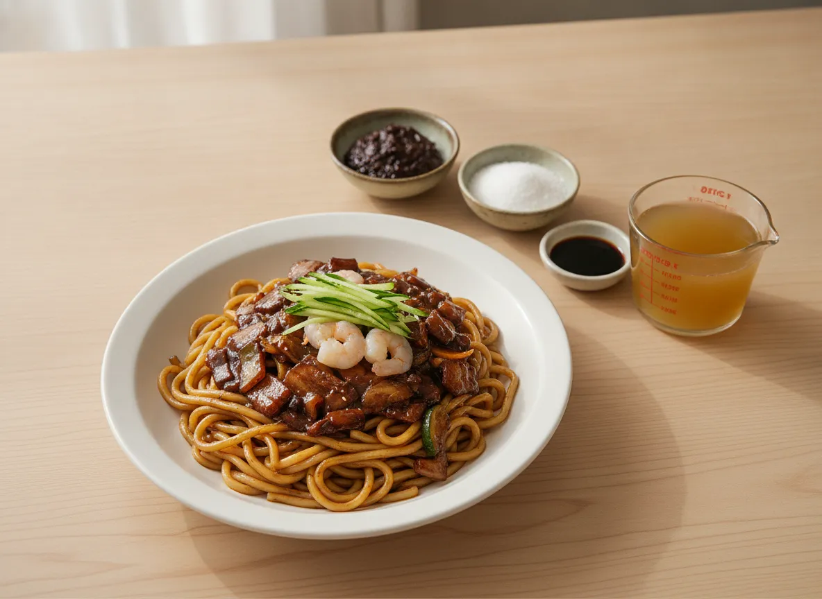 Classic Jajangmyeon recipe