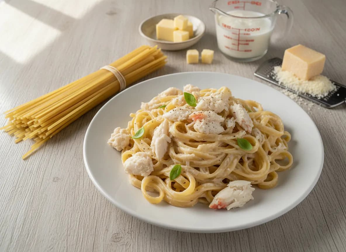 Crab Alfredo recipe