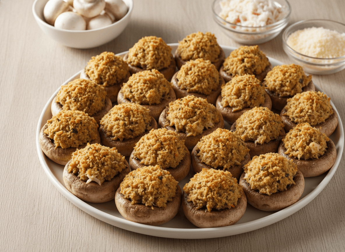 Crab Stuffed Mushrooms