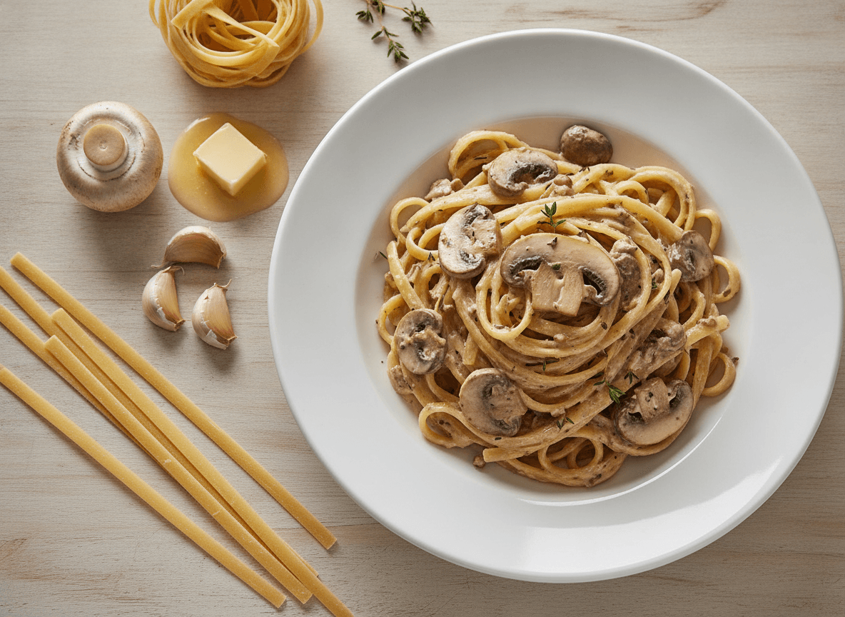 Creamy Mushroom Pasta recipe