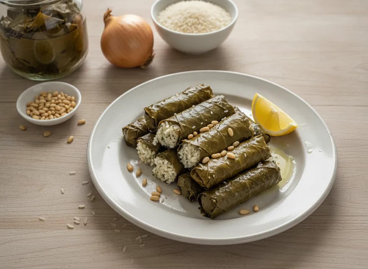 Dolmades (Stuffed Grape Leaves) recipe