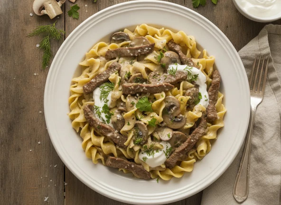 Easy Beef Stroganoff