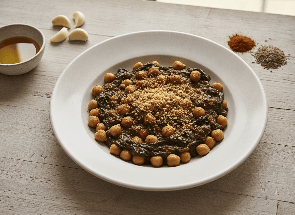 Espinacas con Garbanzos