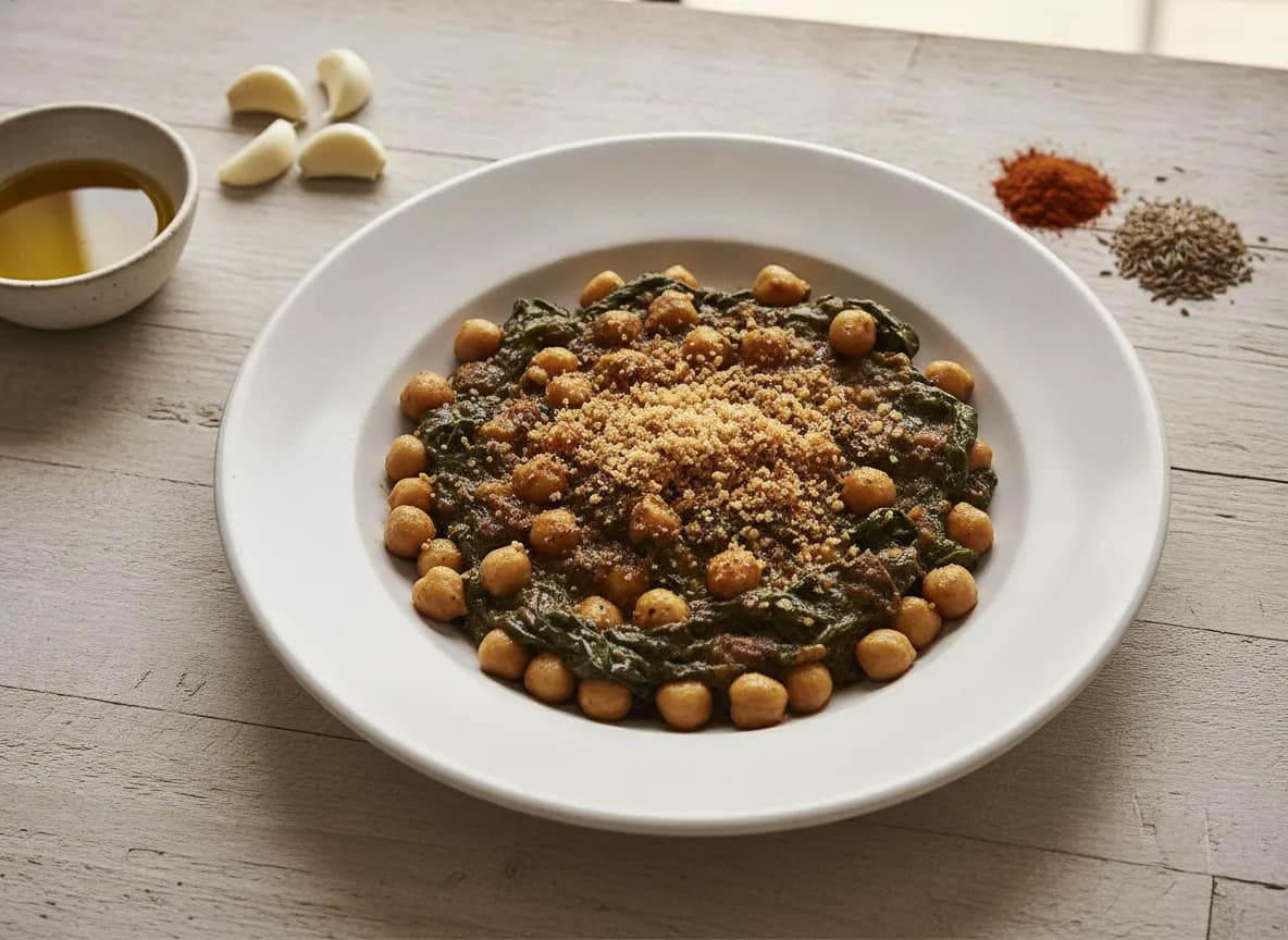 Espinacas con Garbanzos recipe