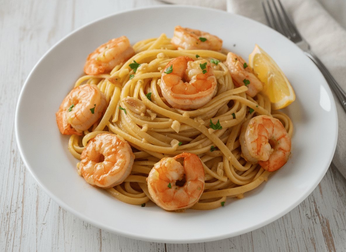 Garlic Shrimp Scampi Pasta recipe