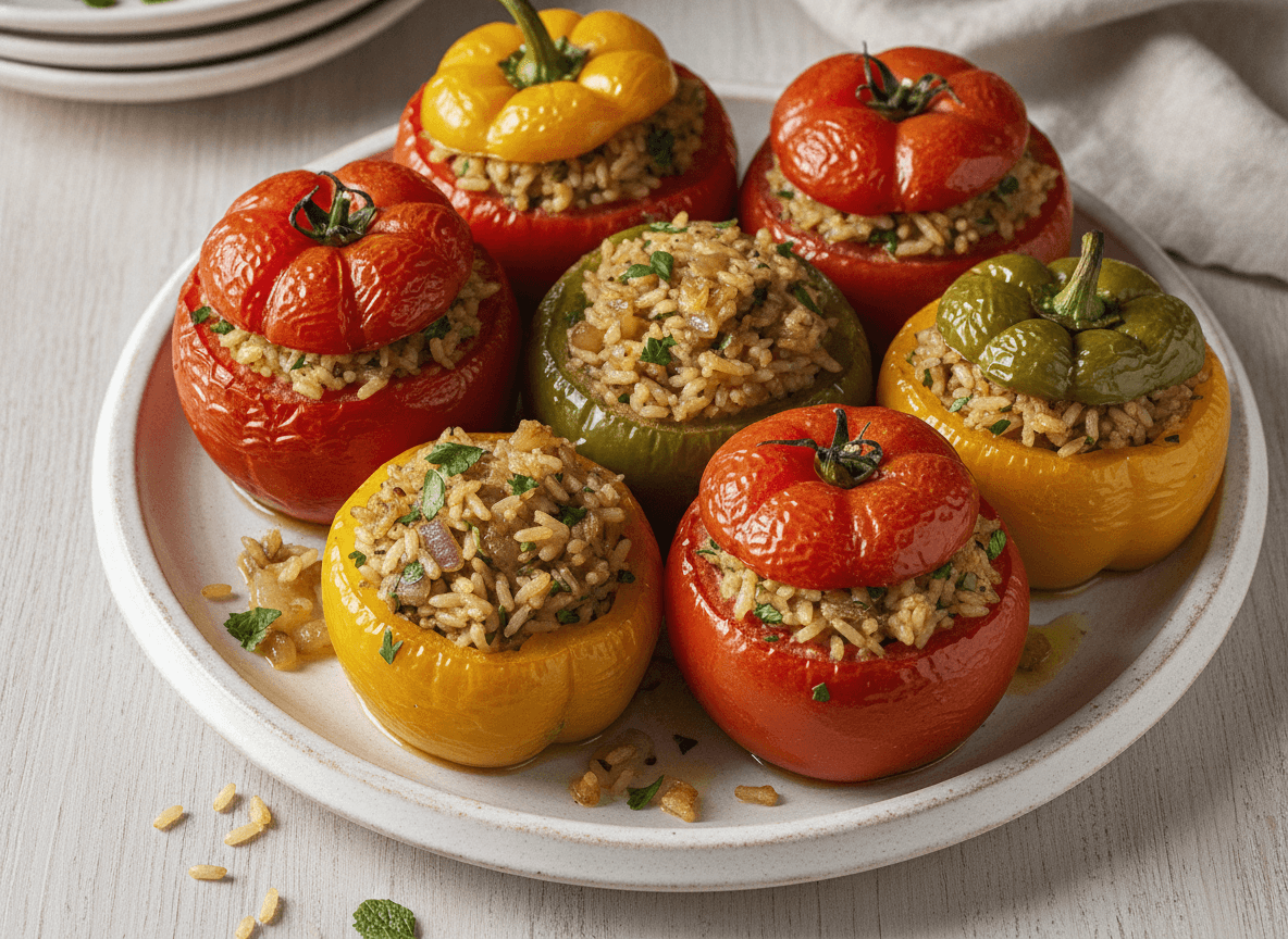 Gemista (Stuffed Tomatoes and Peppers)