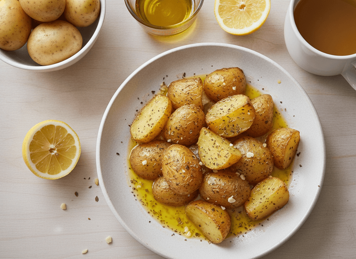 Greek Lemon Potatoes