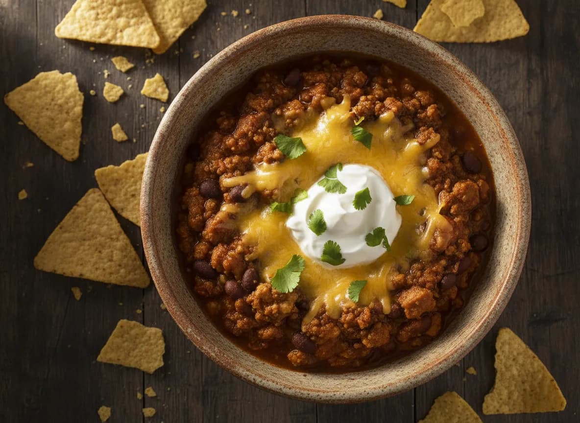 Ground Turkey and Black Bean Chili