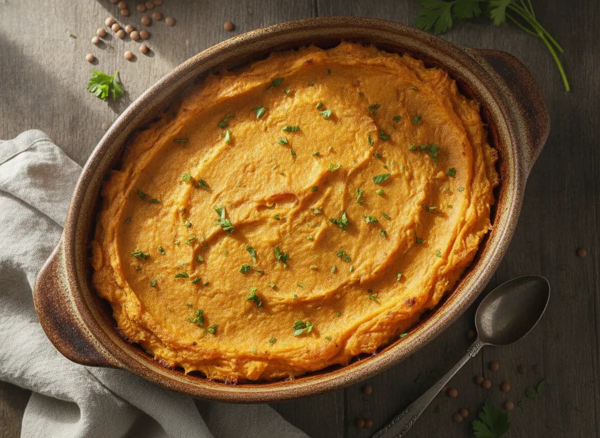 Ground Turkey and Lentil Shepherd's Pie