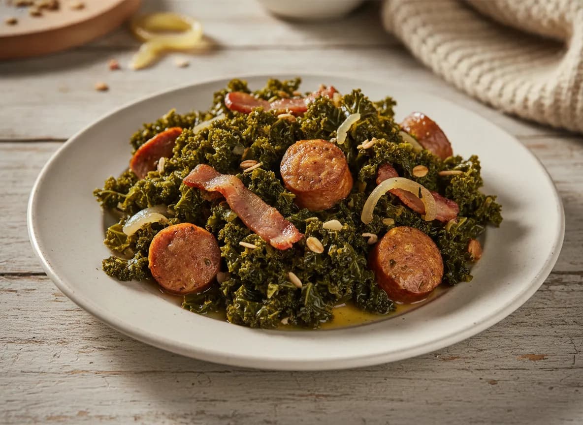 Grünkohl mit Pinkel recipe