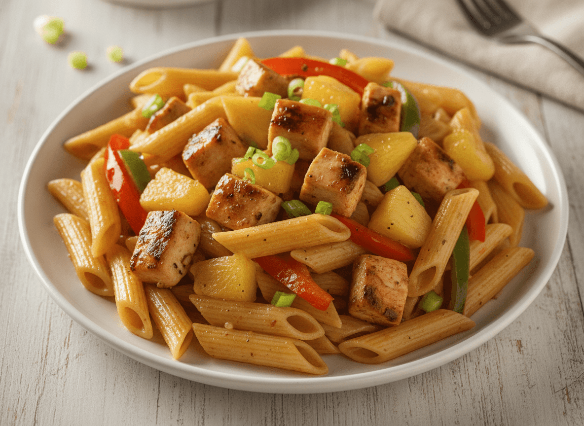 Hawaiian Chicken Pasta recipe