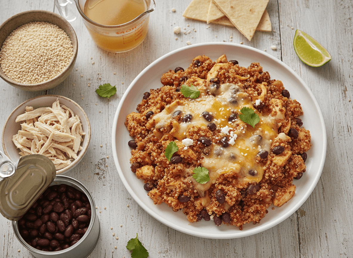 Healthy Quinoa Enchilada Bake recipe