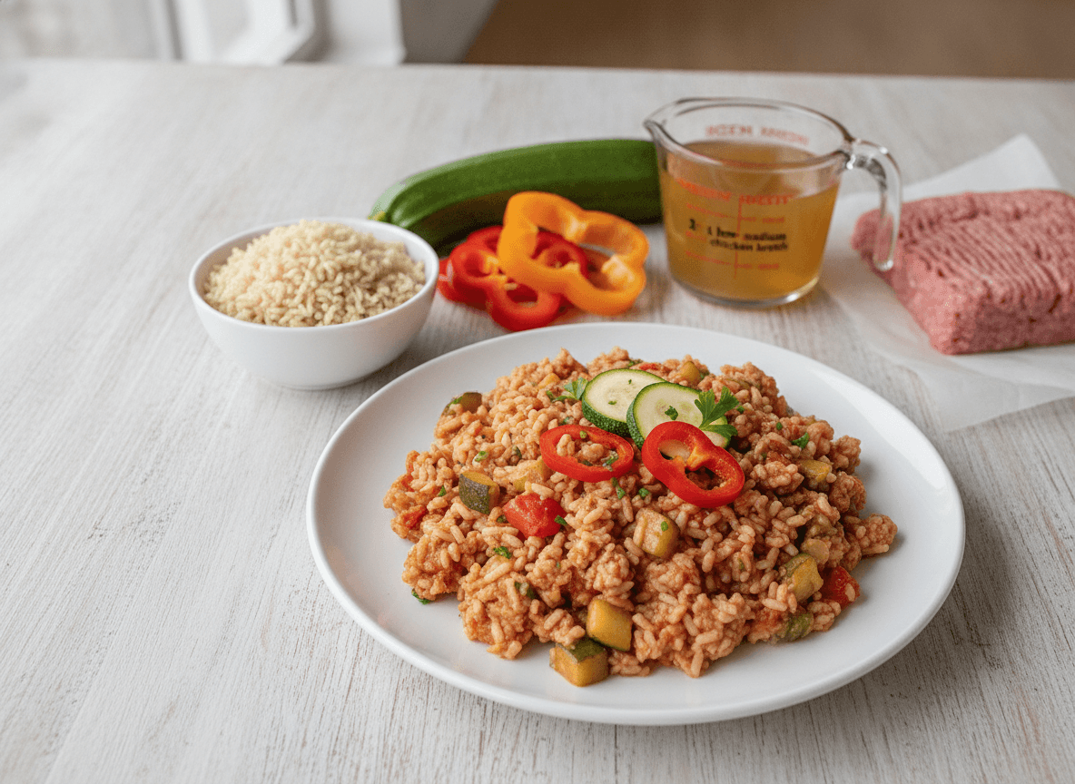 Healthy Turkey and Veggie Casserole recipe
