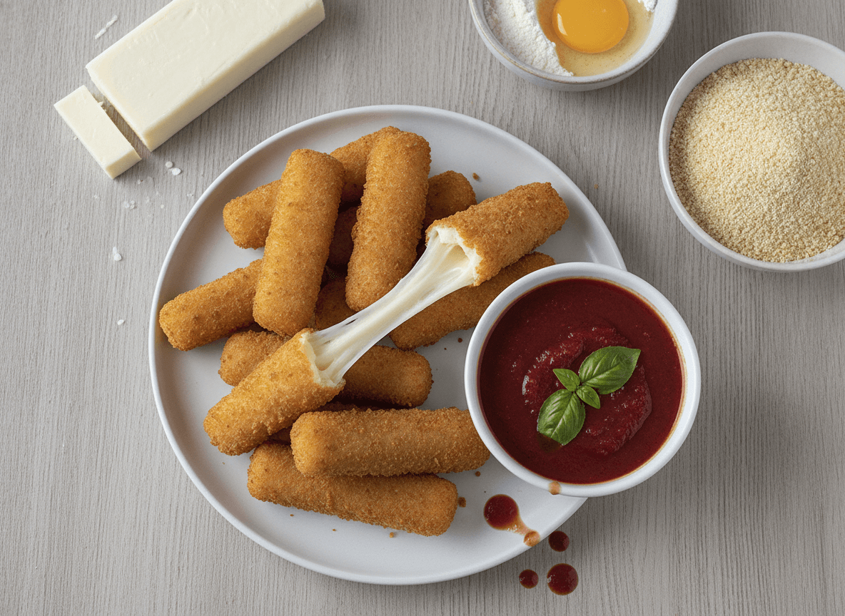 Homemade Mozzarella Sticks