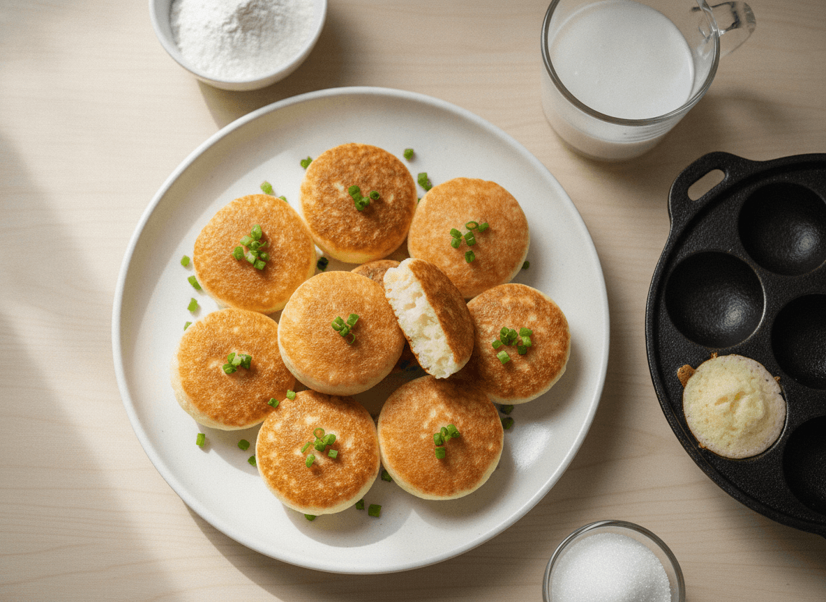 Kanom Krok (Coconut Rice Pancakes)