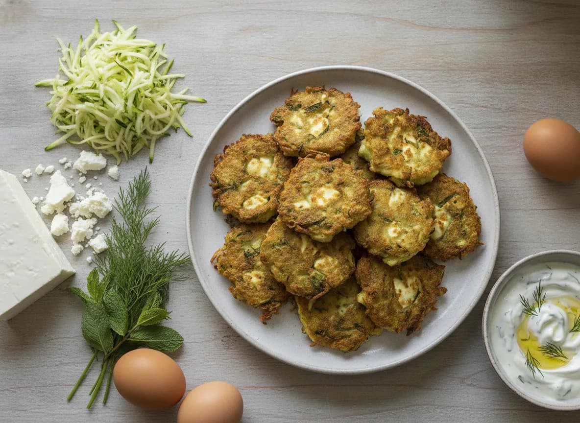 Kolokithokeftedes recipe