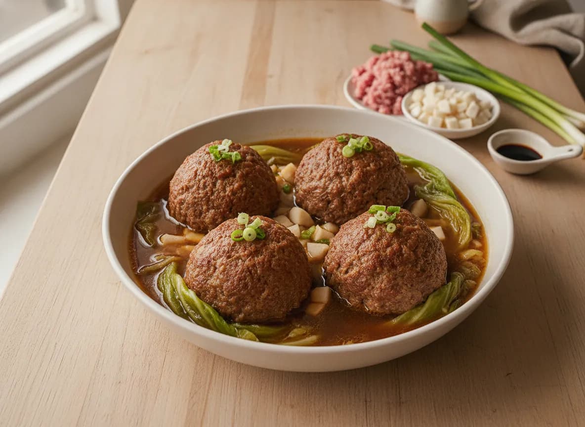 Lion's Head Meatballs recipe