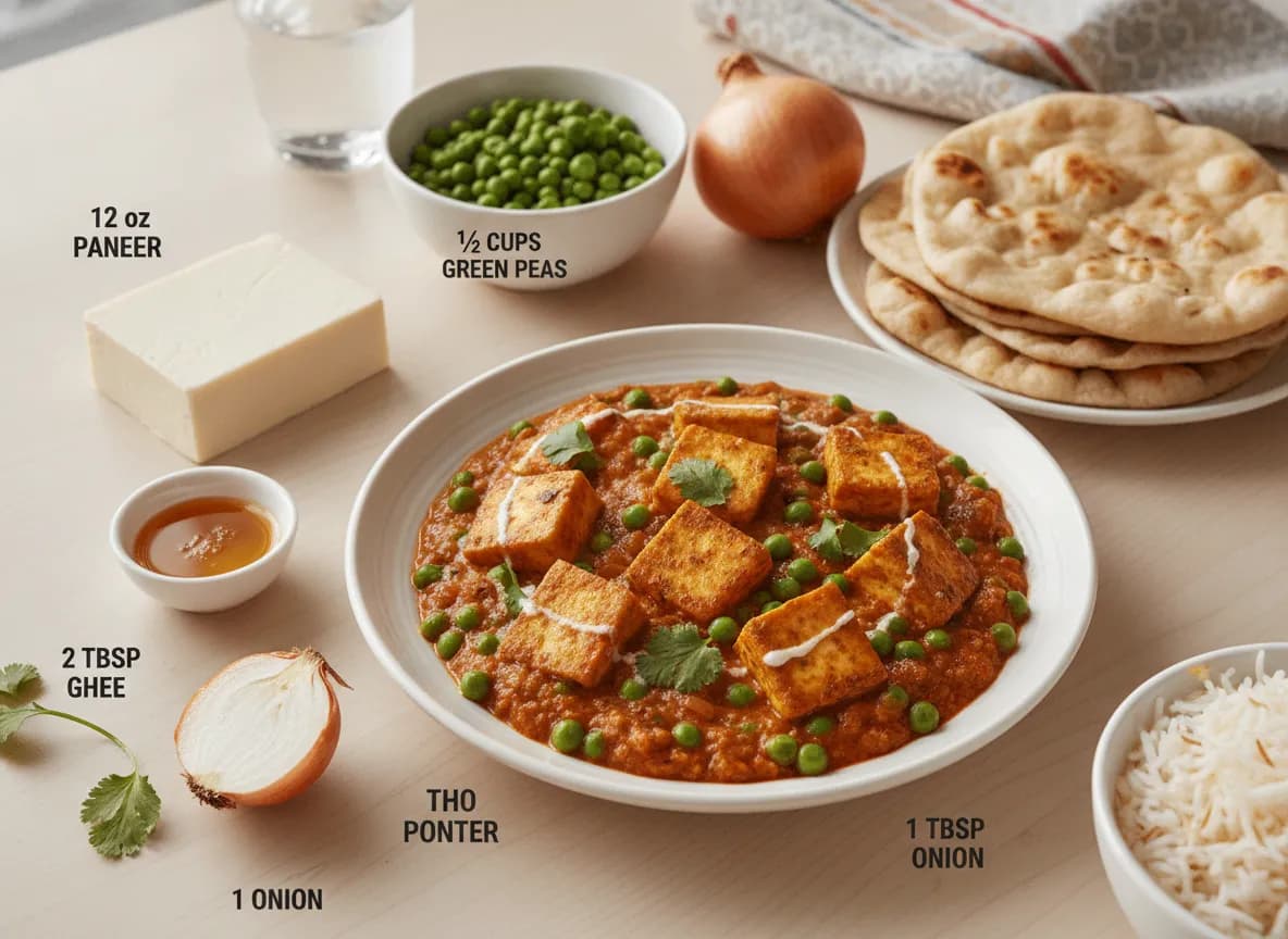 Matar Paneer recipe