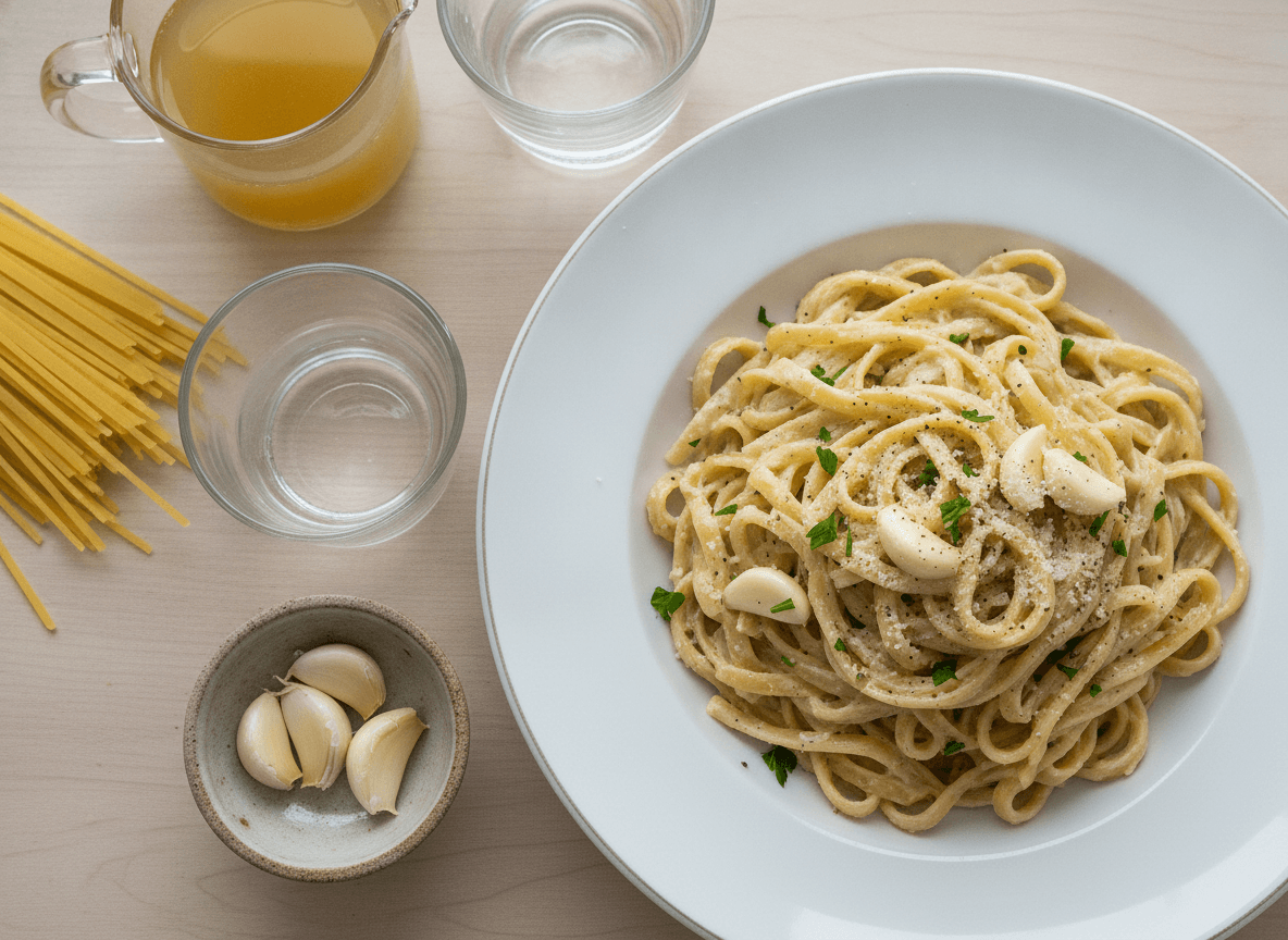 One-Pot Garlic Parmesan Pasta recipe
