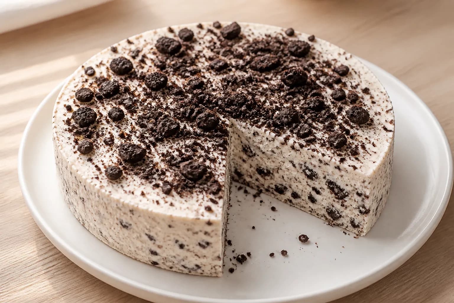Overnight Cookie Yogurt Cheesecake recipe
