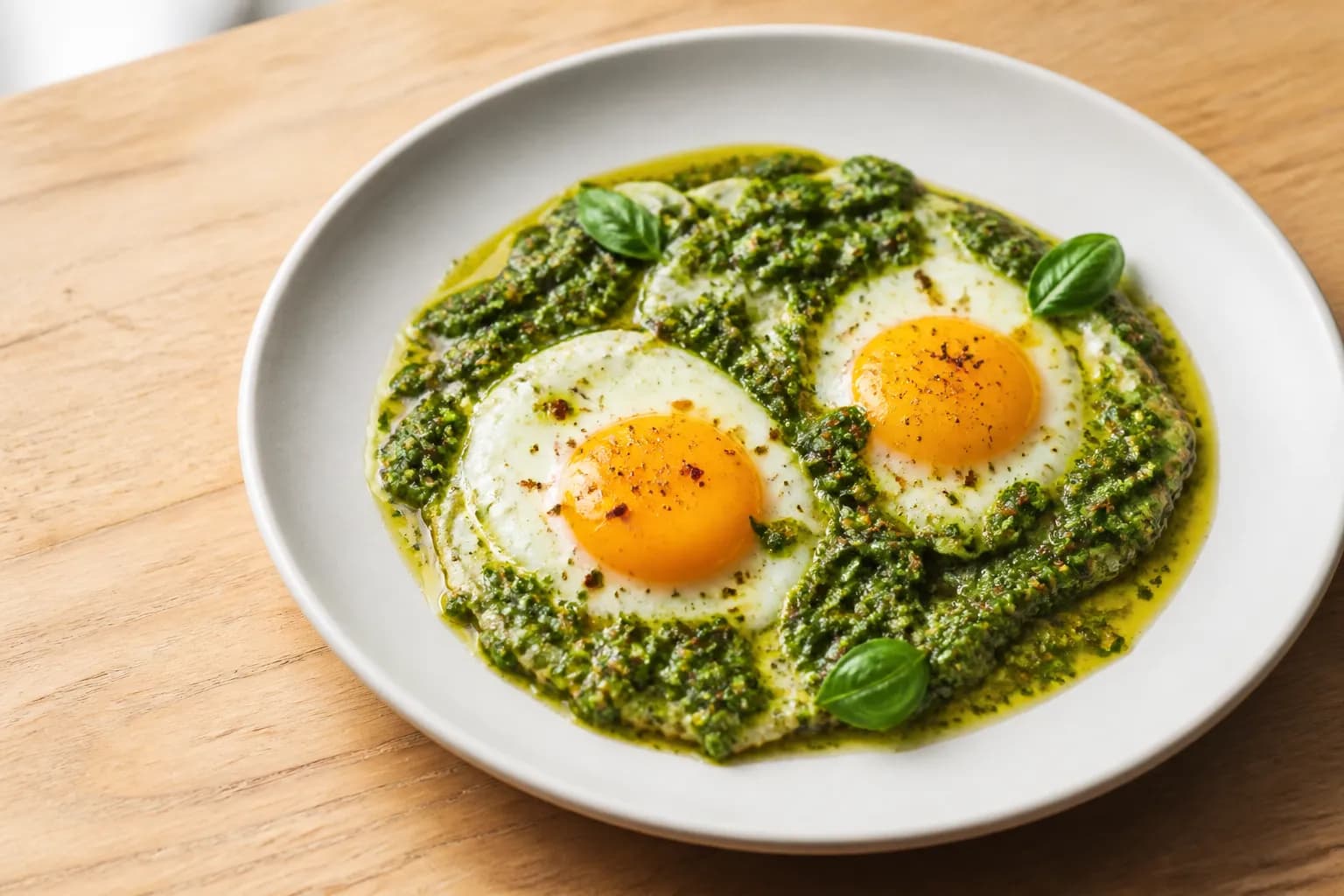 Pesto Eggs recipe