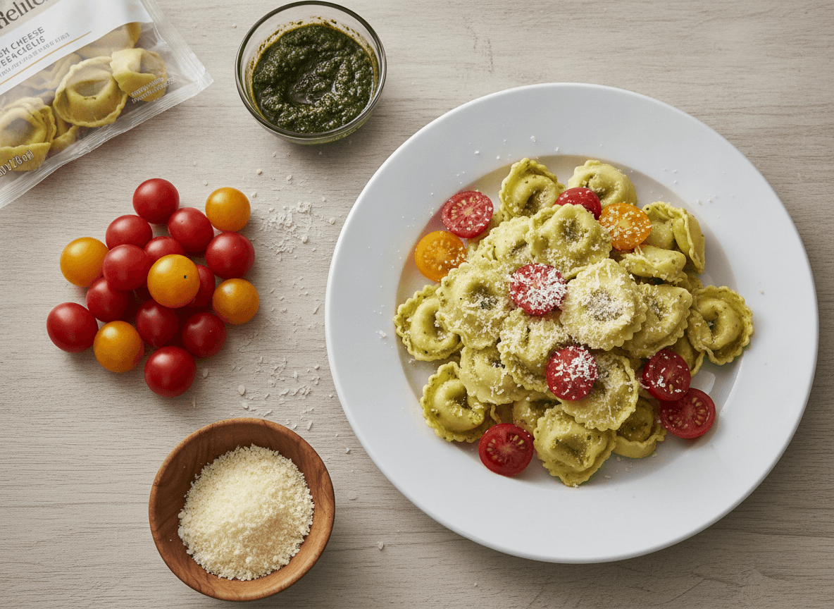 Pesto Tortellini Dinner recipe