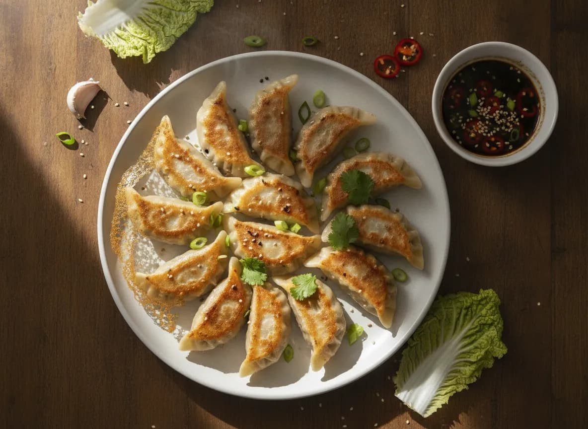 Pan-Fried Pork Dumplings (Pot Stickers)