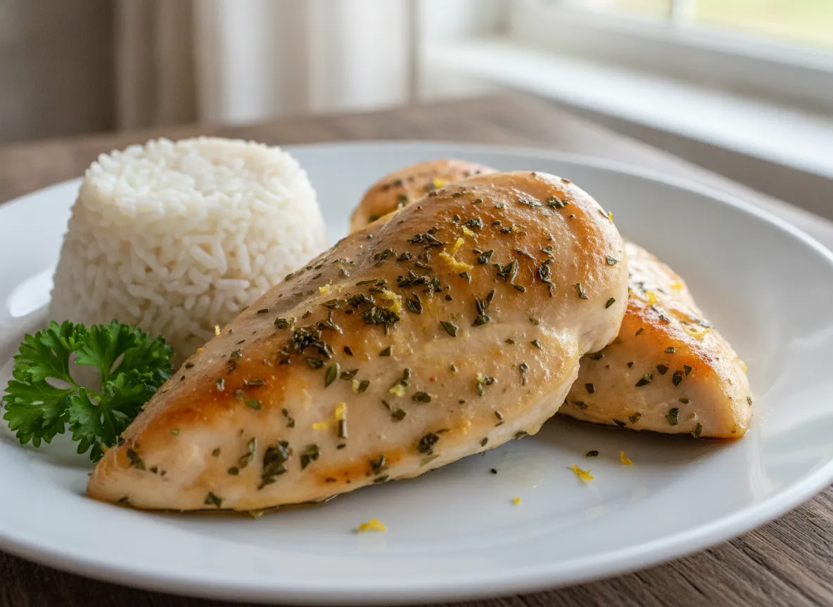 Quick Air Fryer Lemon Herb Chicken Breast