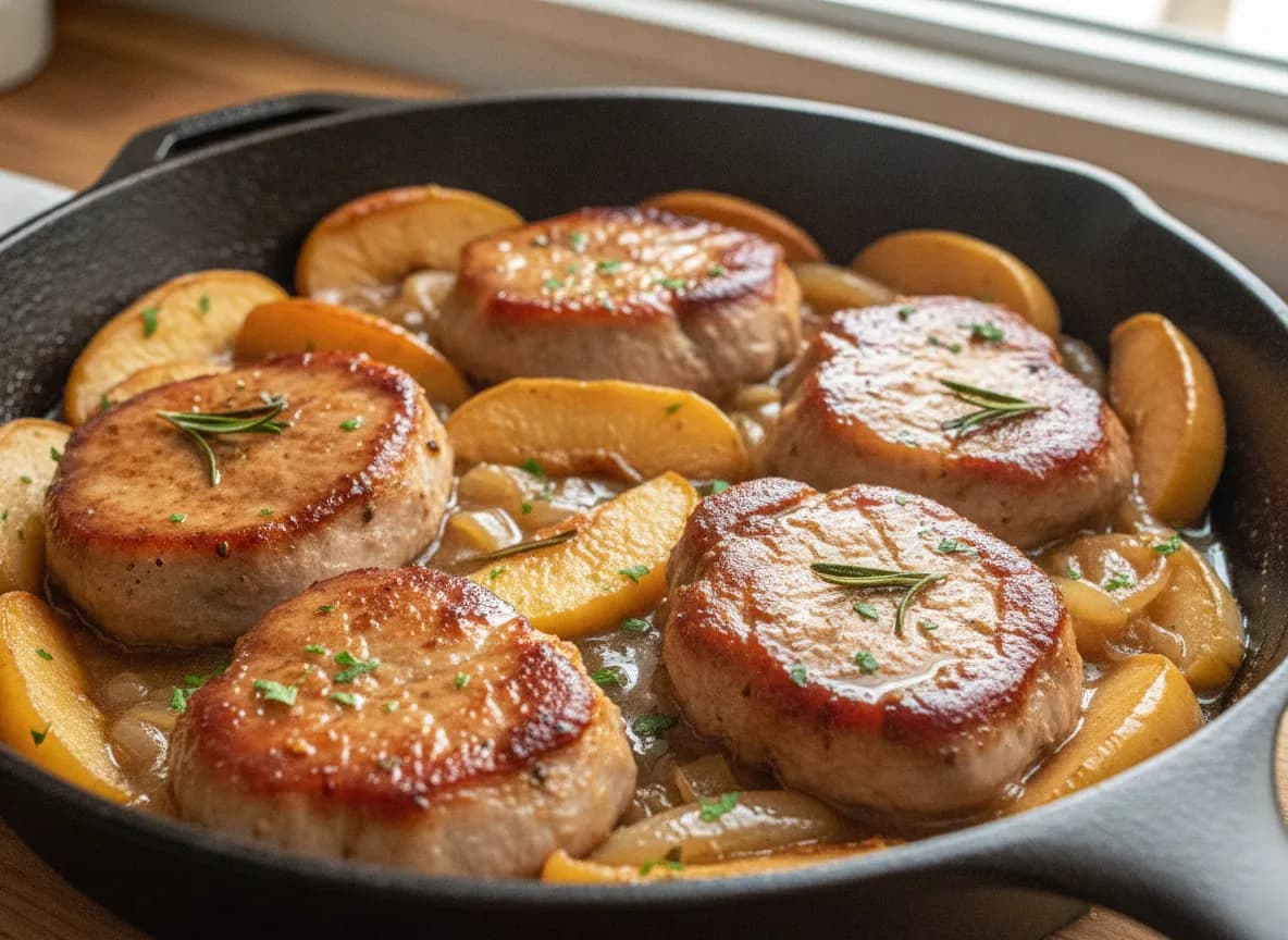 Quick Skillet Pork Tenderloin with Apples