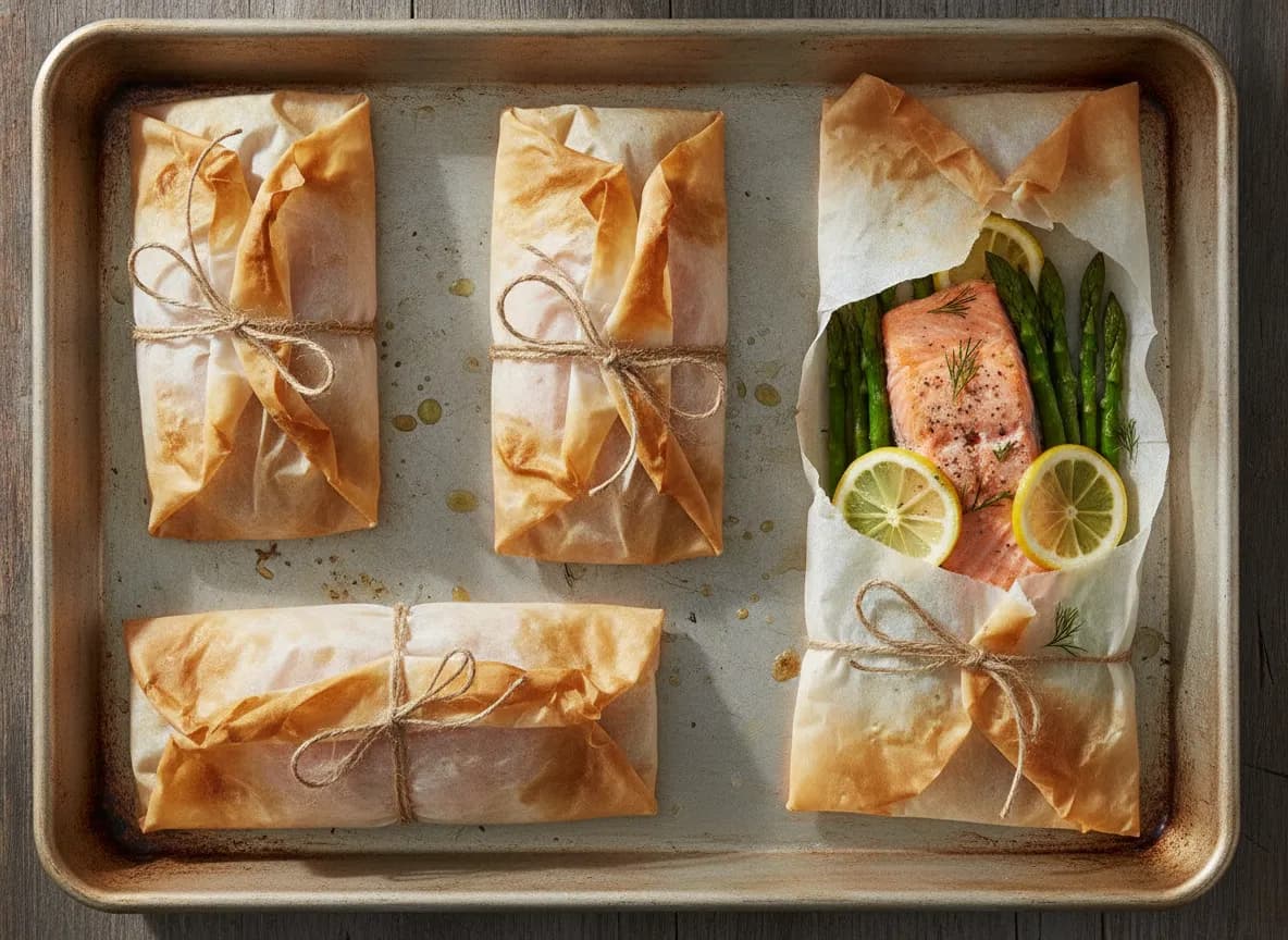 Salmon and Asparagus Foil Packets with Dill