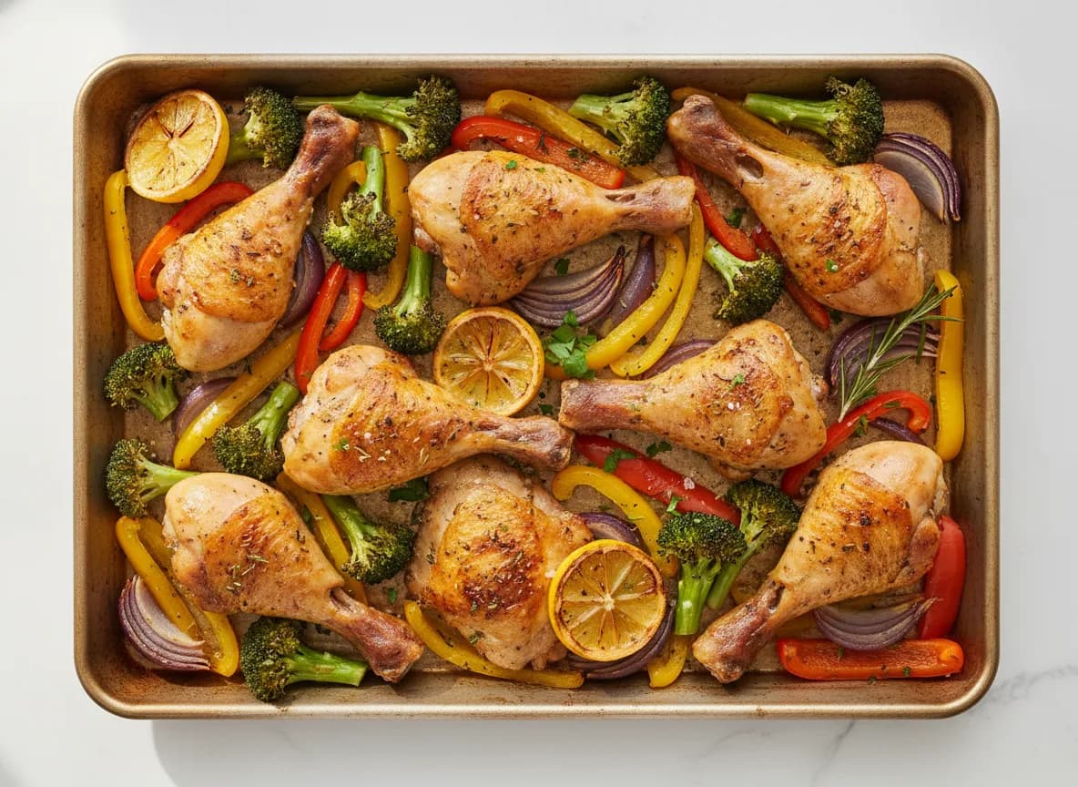 Sheet Pan Lemon Herb Chicken and Veggies