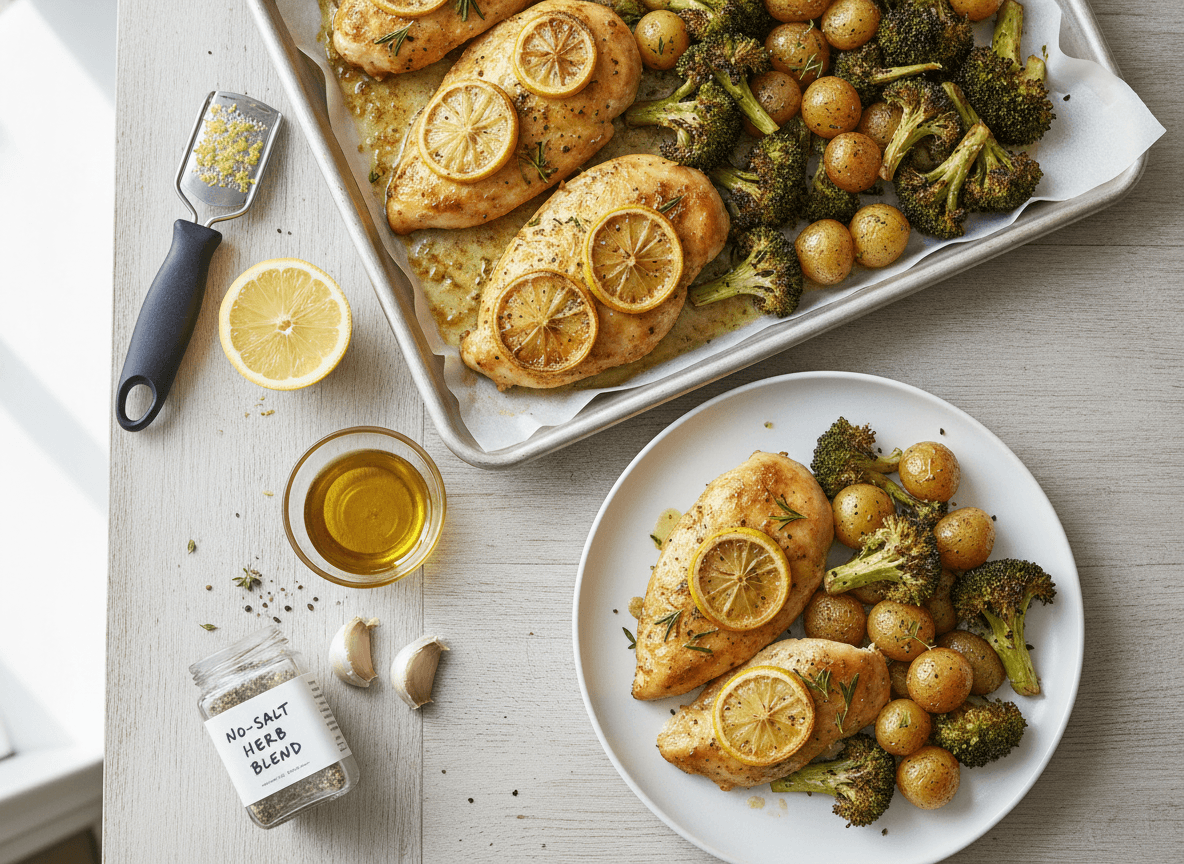 Sheet Pan Lemon Herb Chicken and Vegetables recipe