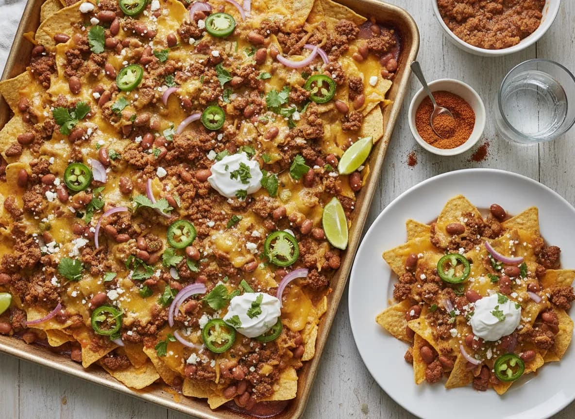 Sheet Pan Party Nachos recipe