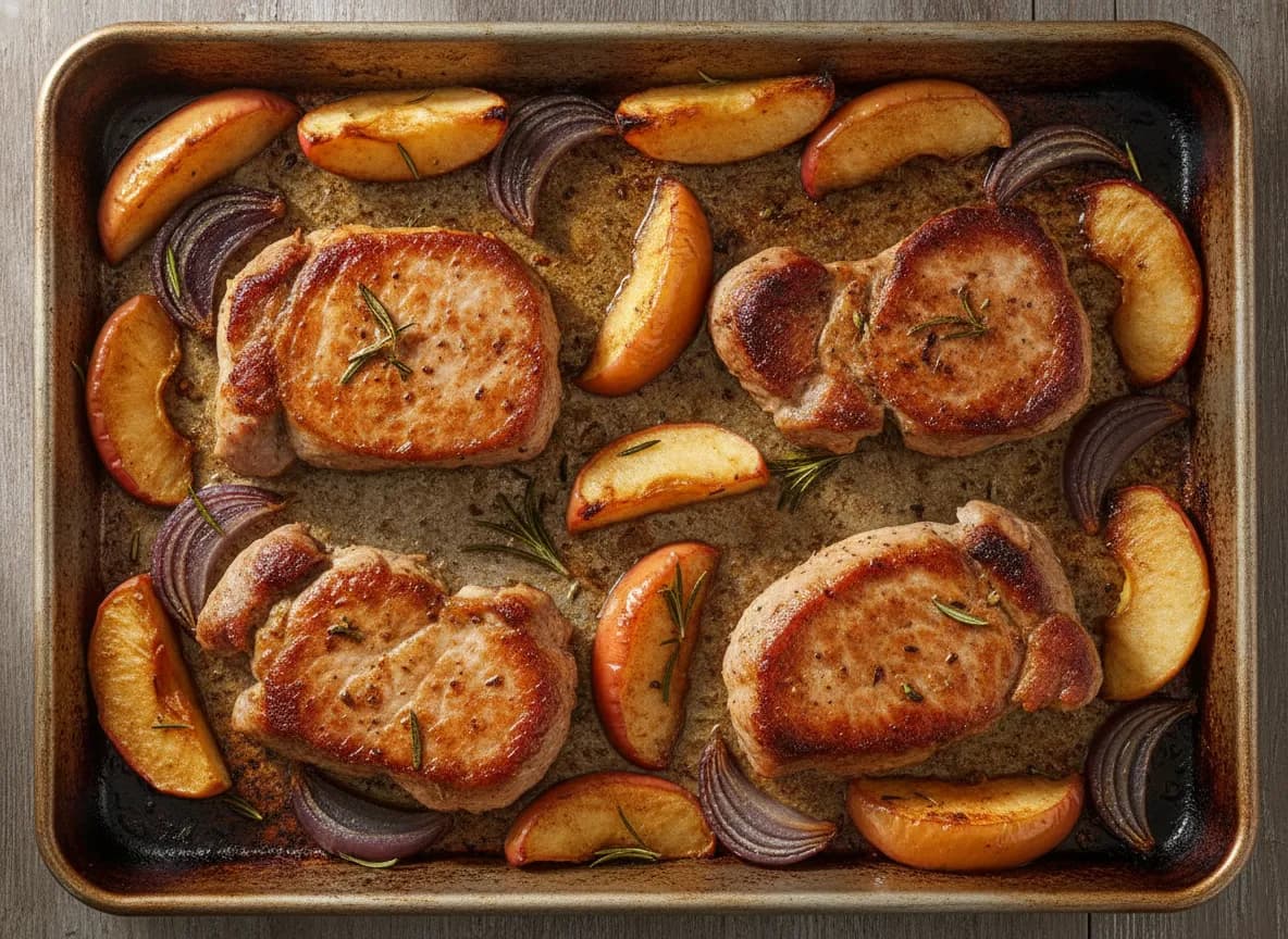 Sheet Pan Pork Tenderloin with Roasted Apples and Onions