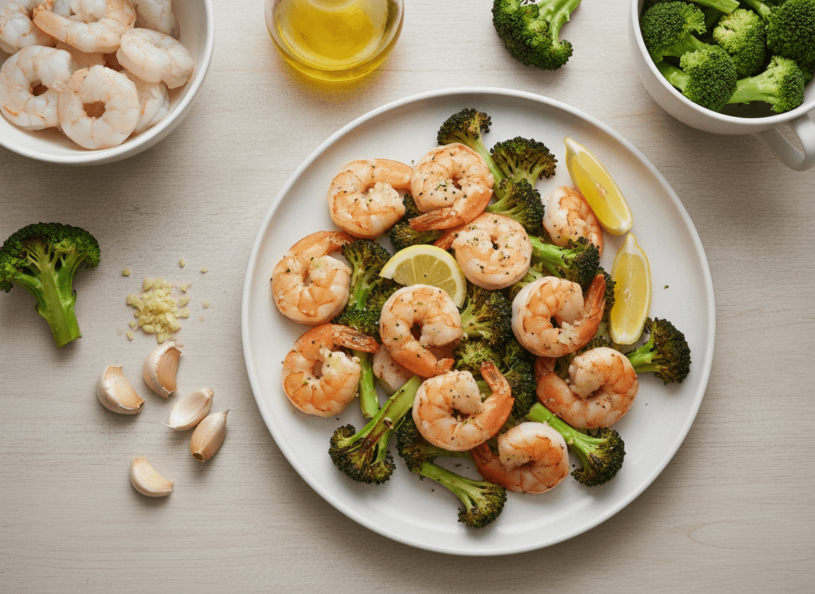 Sheet Pan Shrimp and Broccoli recipe