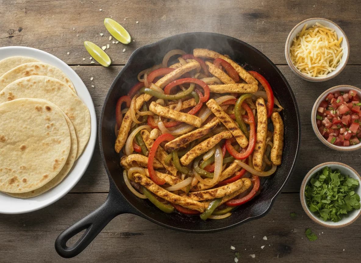 Speedy Skillet Chicken Fajitas
