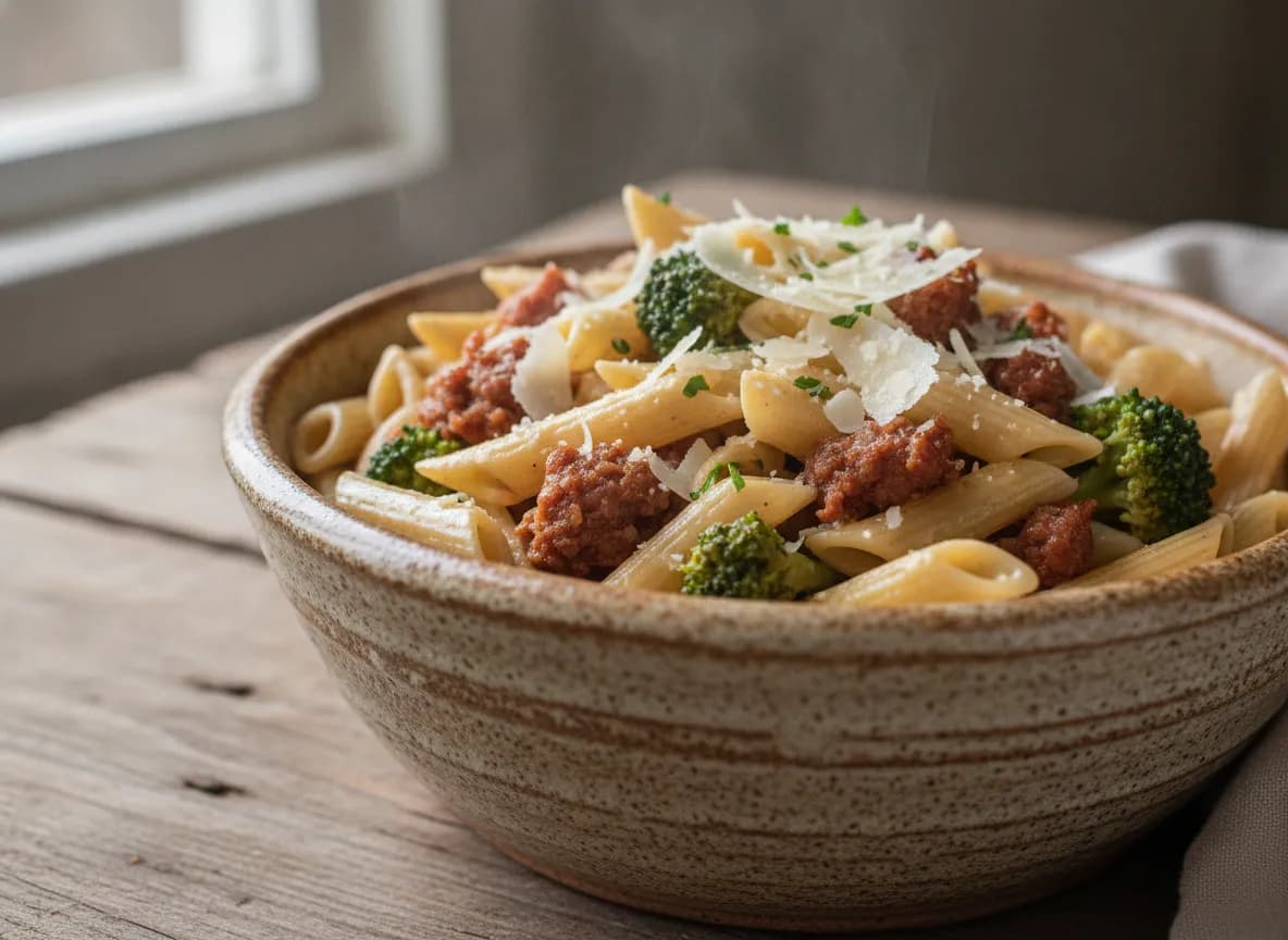 Spicy Sausage & Broccoli Penne