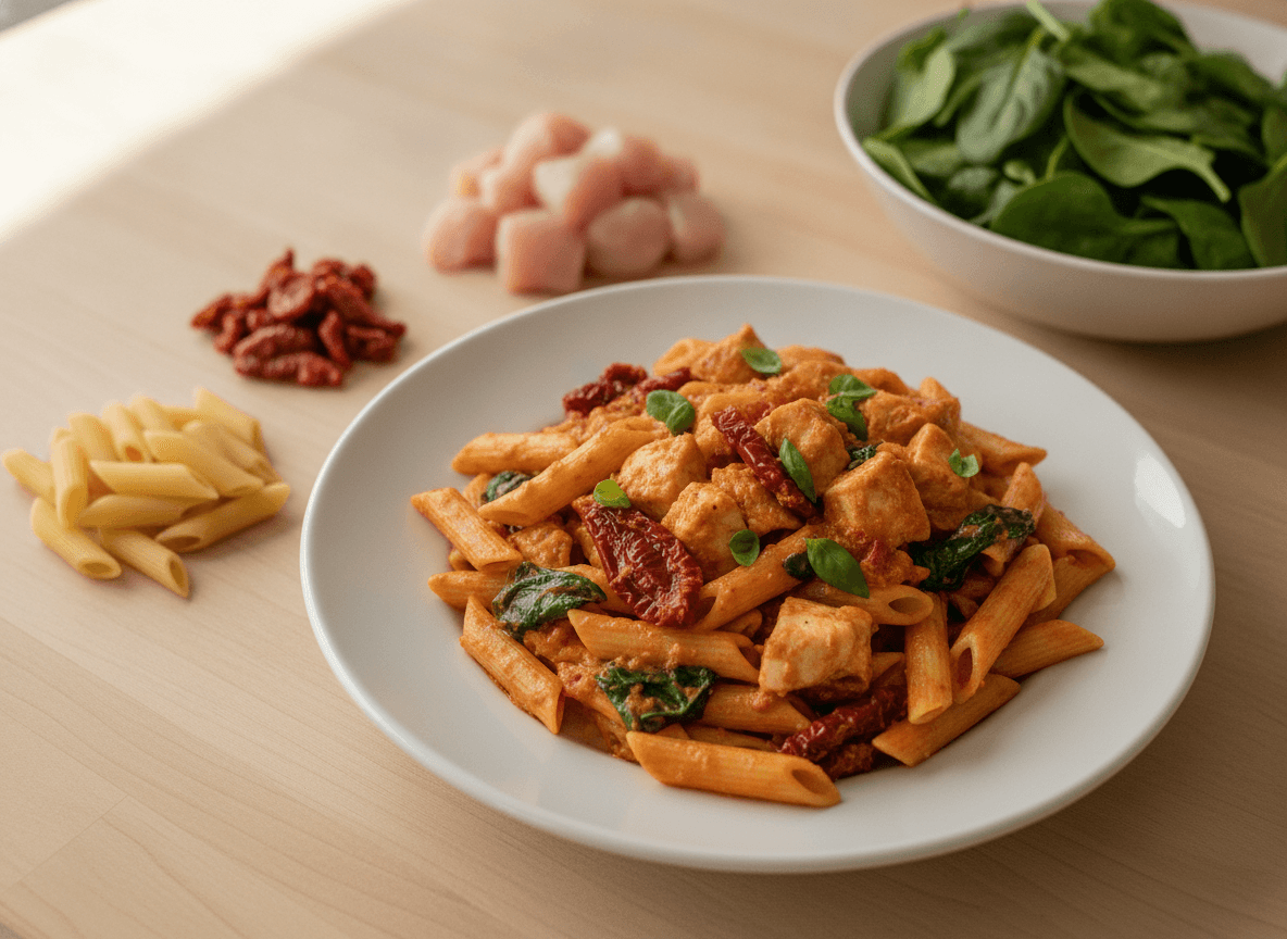 Sun-Dried Tomato Chicken Pasta recipe
