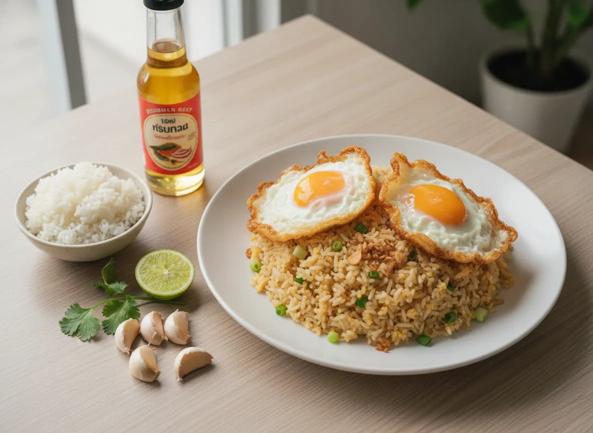 Thai Fried Egg Rice (Khao Pad Kai Jeow) recipe
