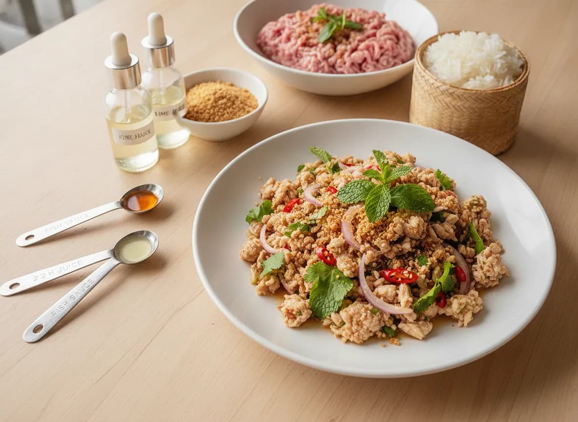 Thai Larb Gai (Chicken Larb) recipe